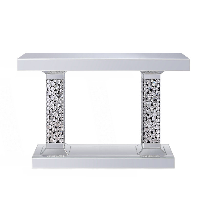 Glam Mirrored Console Table, Hallway Table