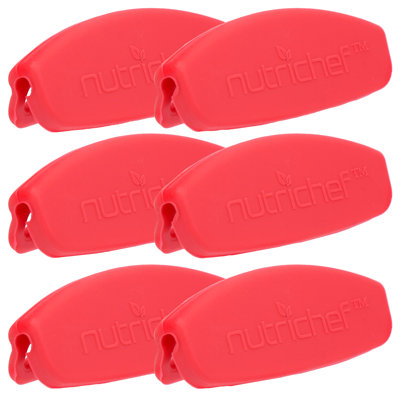 6 pièces Poignées bleues en silicone - Conception flexible pour les plats de cuisson antiadhésifs en acier au carbone - Compatible avec les modèles: NCSBSG78, NCSBSG63, NCSBSG60, NCSBSG36