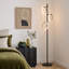 Lampe sur pied DEL moderne de 66 po avec 3 lumières annulaires RVB à changement de couleur Saturn