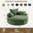 Oversized Upholstered Accent Swivel Chair– Corduroy, Compression-Molded Foam, Swivel-539385119