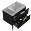 Meuble-lavabo 30 po - Chêne noir, lavabo en céramique, console de lavabo moderne de qualité fiable, intérieur spacieux-1109000682