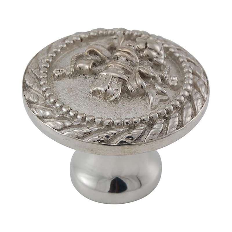 Sforza Mushroom Knob, Polished Silver