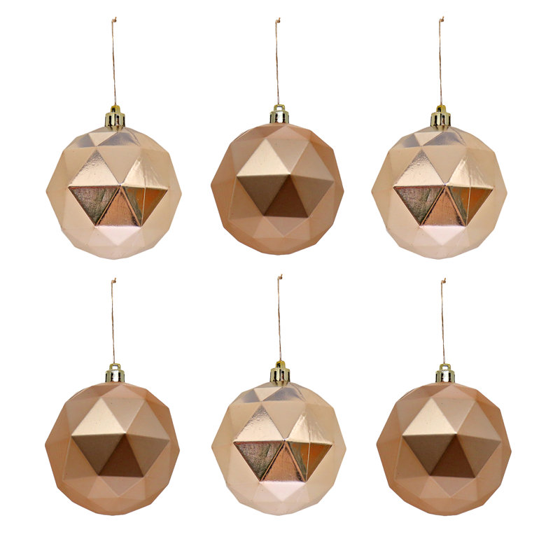 Ornements incassables The Holiday Aisle® 6 pièces, Rose
