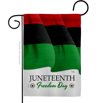 Double Sided 18.5'' H x 13'' W Polyester Independence Day Garden Flag