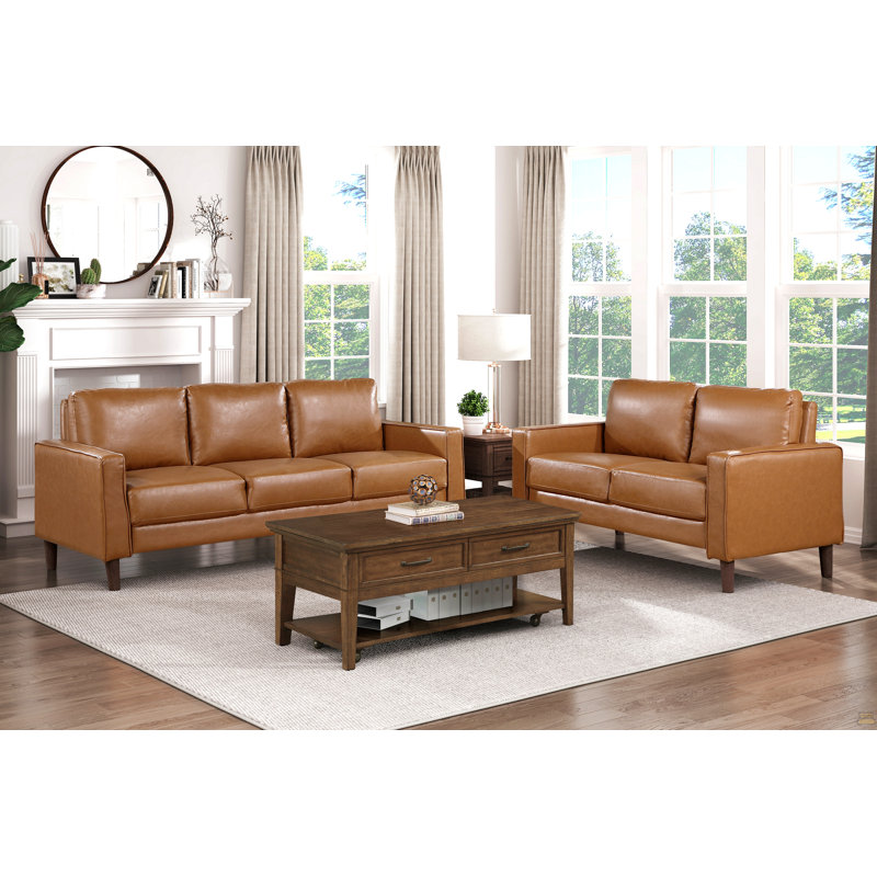 Causeuse 2 pièces Modern Living Room Furniture, Marron clair