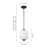 Glint 1-Light Vintage Pumpkin Glass Pendant Light