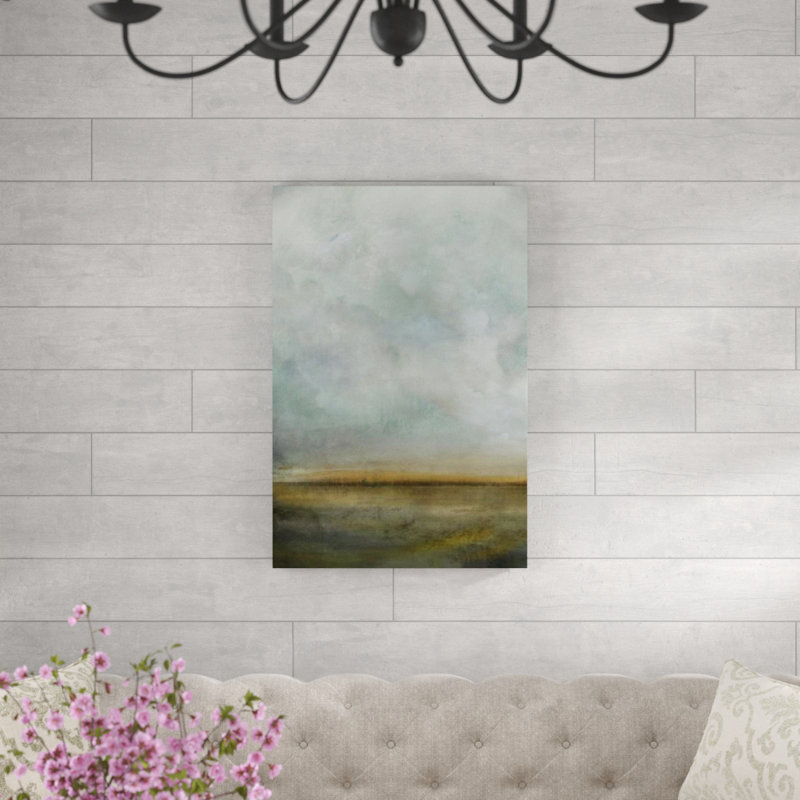 «The End of the Day I» par Elle Youngstrom - Peinture, Couche de verre, H 36 po x l 24 po x 1,5 po