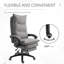 Chaise de bureau ergonomique Mid-Century à hauteur réglable et pivotante avec tissu respirant pour le bureau personnel