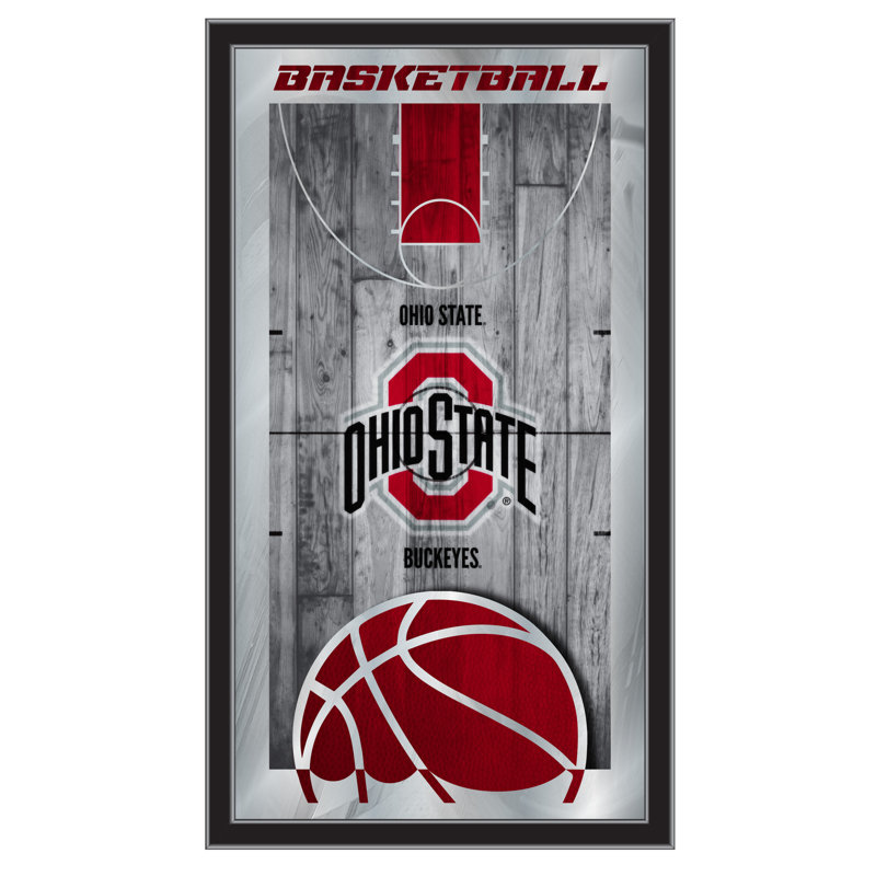 « basket mirror », impression encadrée NCAA, Ohio State