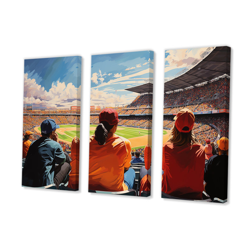 Stadium Echoing Ovation I - Stadiums Wall Decor Set, 32" H x 48" W x 1" D
