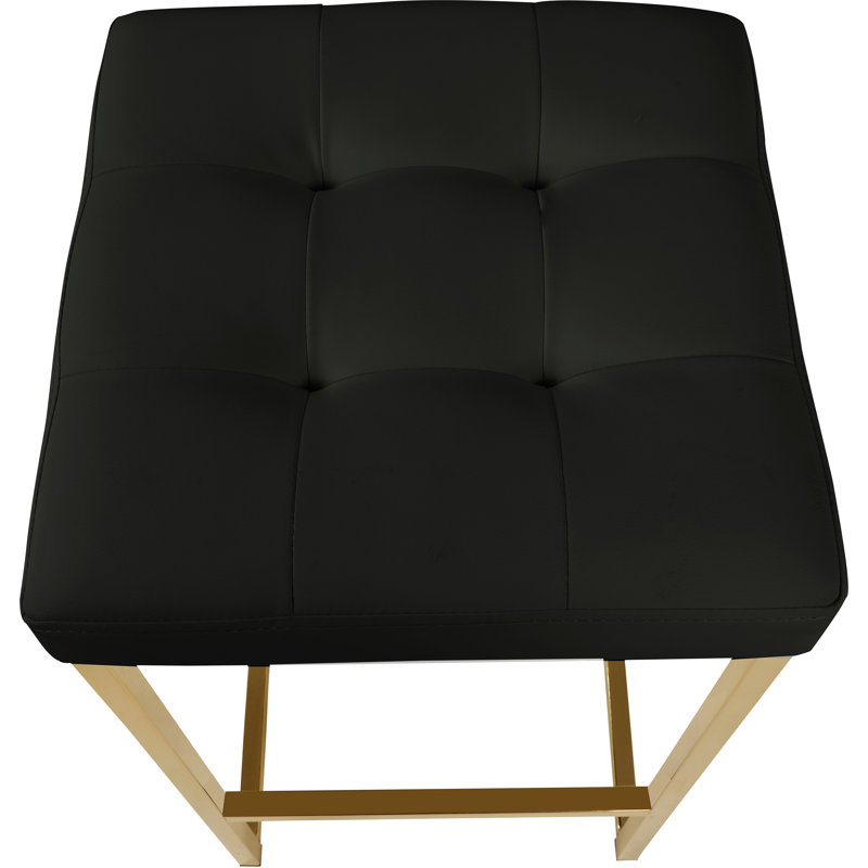 Tabouret de comptoir 26,5 po Sadler, Noir, Or