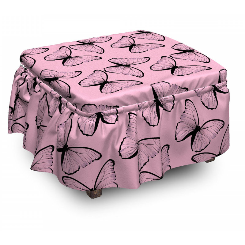 Box Cushion Ottoman Slipcover