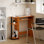 Table pour bureau à domicile avec plateau pour clavier et tablette latérale Simpliste