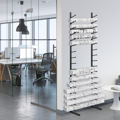 Tablettes suspendues en métal