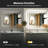 LED Bathroom Mirror with Lights, Backlit & Front Lit, Lighted Wall Mirrors for Bathroom Vanity, Touch Screen Dimmable, Anti-Fog, Memory Function, HD Tempered Glass, Shatter-Proof, ETL Listed-1329213783-1329213782
