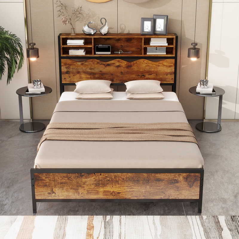 Yasira Metal Storage Bed, Full / Double