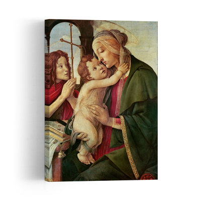 Virgin And Child With Saint John The Baptist Abstract Contemporary Wall Art Print