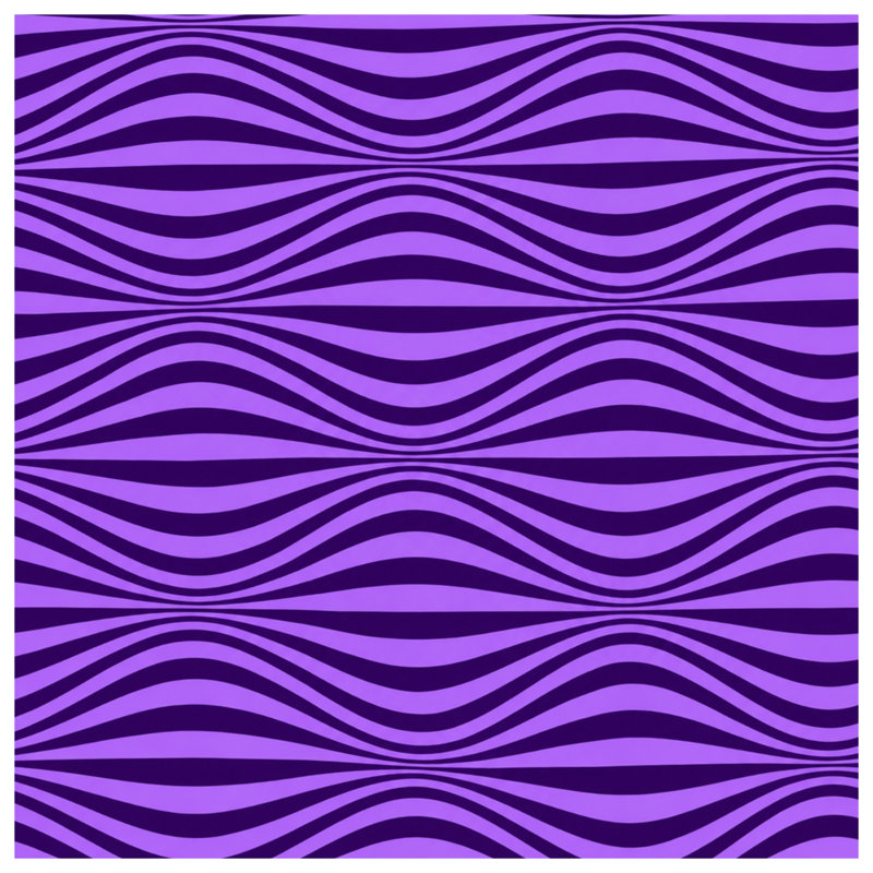 Rideaux de douche mauves à lignes ondulées mauves, L 70 po x H 84 po