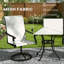 Ensemble de 2 chaises de patio pivotantes à 360 ° avec dossier haut ergonomique