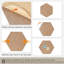 10 planches hexagonales en feutre hexagonales, tuiles auto-adhésives et insonorisantes pour affichage mural
