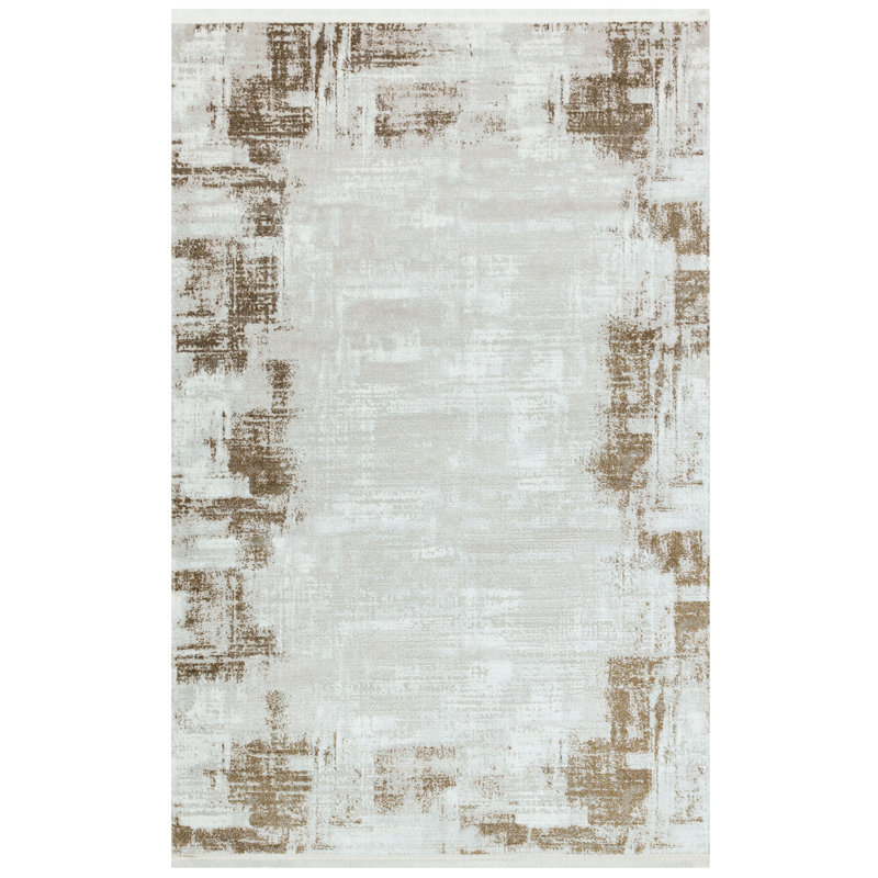 Dayon Abstract Machine Made Indoor / Outdoor Area Rug, Rectangle 5'3" x 7'7"