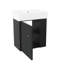 Meuble-lavabo mural de 21,6 po avec lavabo encastré en céramique-577132495