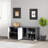 Modern Shoe Cabinet, Anthracite & White, 47.2 x 20.3 x 12.4 inches | 100% Melamine Coated Particle Board, Thickness: 0.7 inches | Stylish & Space-Saving Design for Entryway & Hallway Storage Solutions-214083887