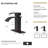Bothwa Home 6" CUPC Certified Harlow Single Handle Bathroom Sink Faucet (Matt Black Finish)-121292169