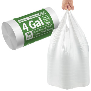 Petits sacs à ordures avec poignées 50 po Keenecho - recyclage en plastique océanique