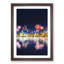 Fireworks Above the Chicago in Abstract - Picture Frame Graphic Art Print-55730644-55730646