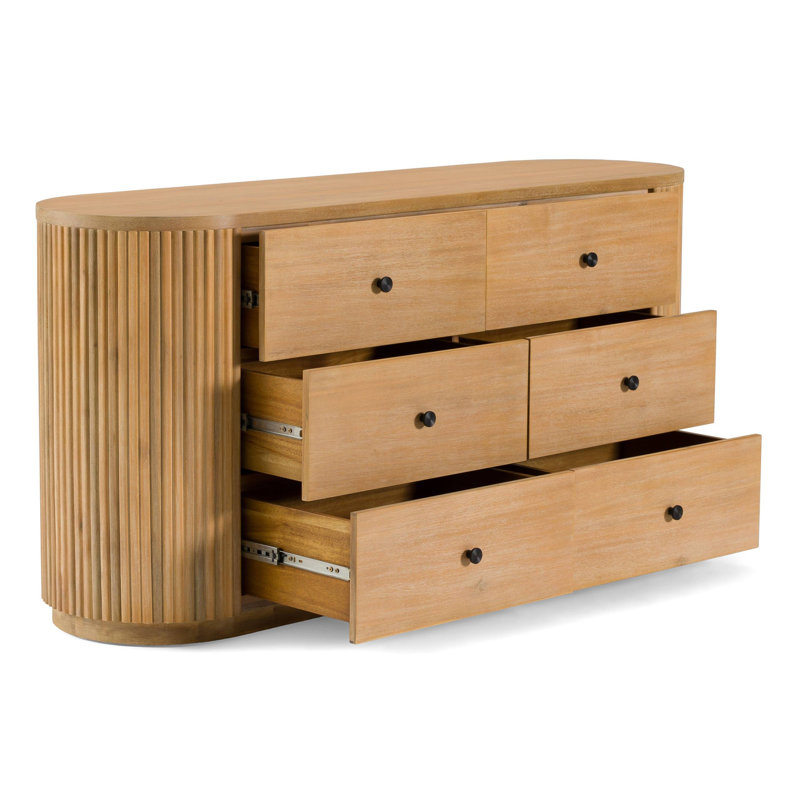 Fitzroy - Commode moderne en acacia naturel