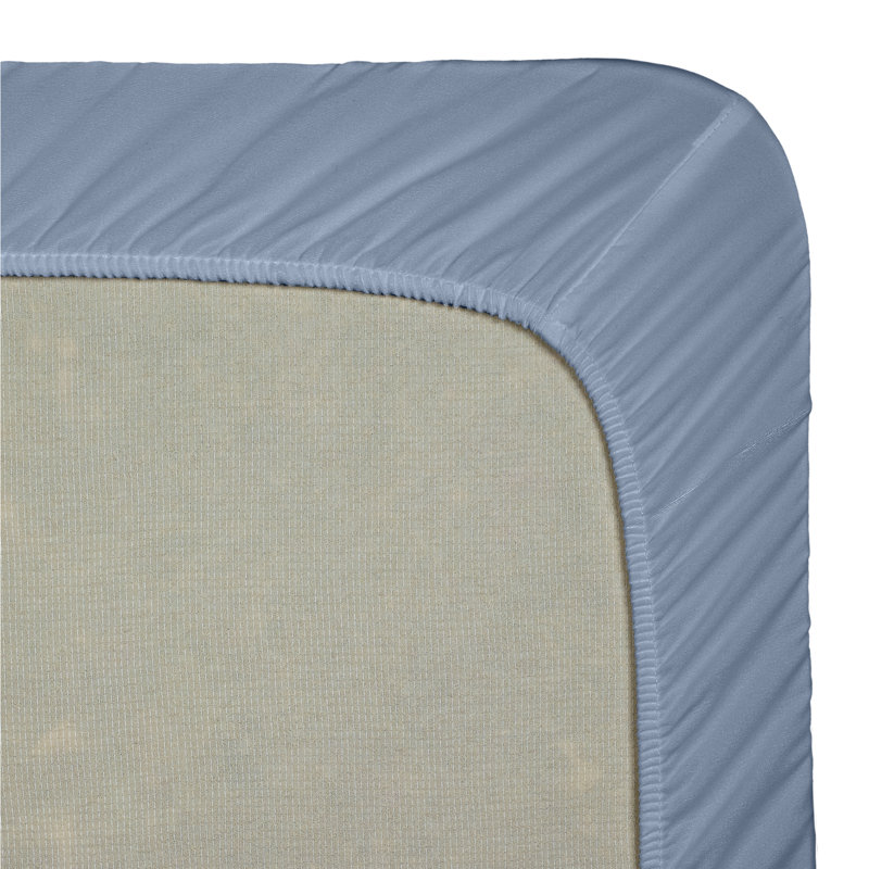  Drap-housse à densité du tissage de 1800 fils, Drap-housse pour lit simple TG, Bleu marine
