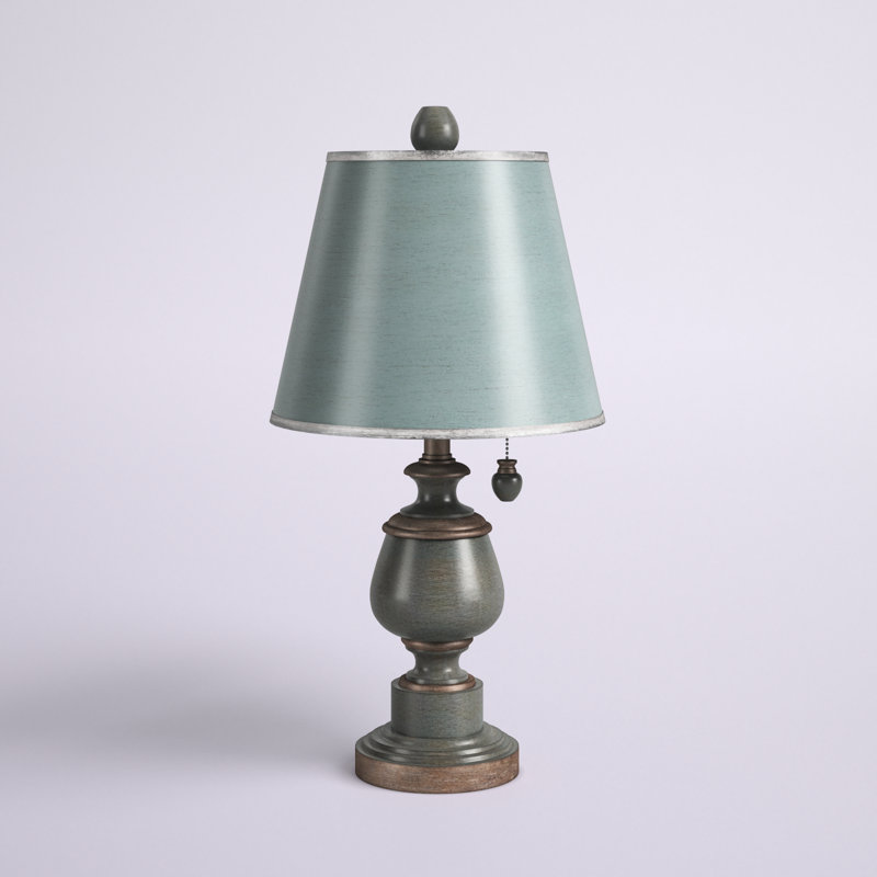 Elton Resin Table Lamp, Blue