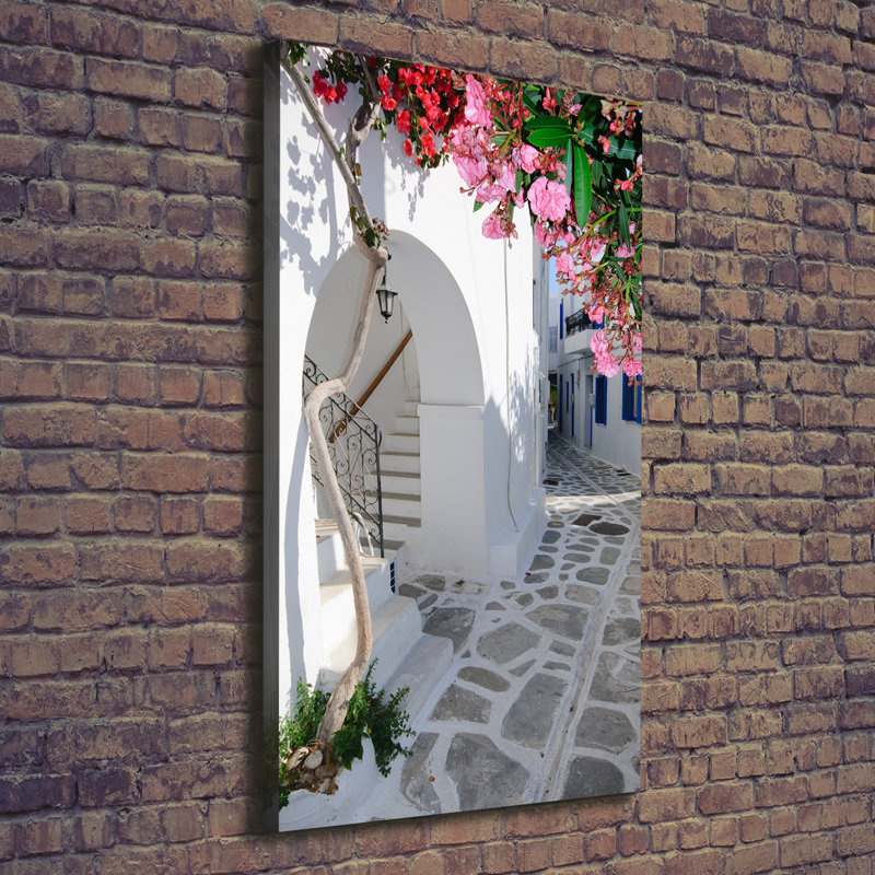 Greek Village - Wrapped Canvas Print