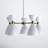 Bimini 5-Light Metal Geometric Shaded Chandelier-406457859