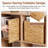 Wicker Storage Baskets with Liners, Water Hyacinth Handwoven Cube for Organizing-319806383
