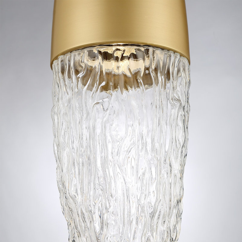 Luminaire suspendu 1 lumière , Or