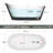 59" x 29" Freestanding Soaking Acrylic Bathtub-91520719