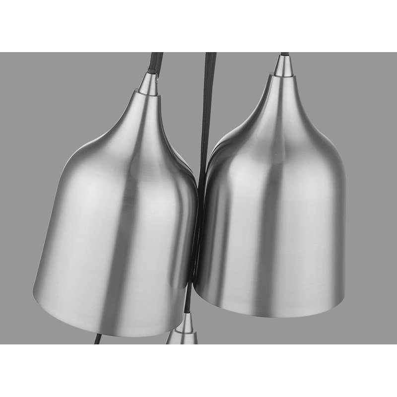 Corine 6 - Light Cluster Pendant, Satin Nickel