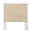 Table de chevet transitionnelle blanche élégante