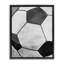 Cadre flottant avec ballon de soccer rebondissant, design par Christine Simpson Art-301293701-301293700