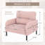 Fauteuil d'appoint en velours côtelé-1420156177