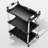 3-Tier Collapsible Service Cart, 265Lbs Foldable Utility Service Cart Portable Tool Cart With Wheels