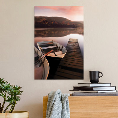 Rowboats at -Canvas Print Only - NOT FRAMED
