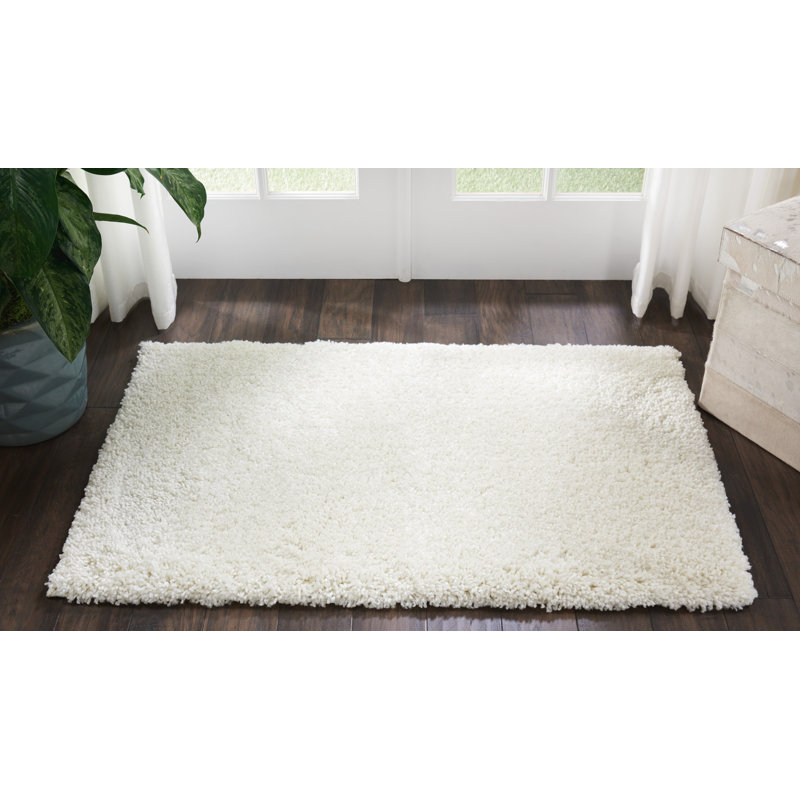 Tapis ivoire Sunny Shag, Rectangle 3 pi x 5 pi