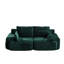 Mousse à mémoire de forme moderne à 2 places compressée avec un tissu de velours côtelé, animal de compagnie, sans assemblage, personnalisable pour le salon, les appartements, les chambres à coucher, personnalisable-61520601