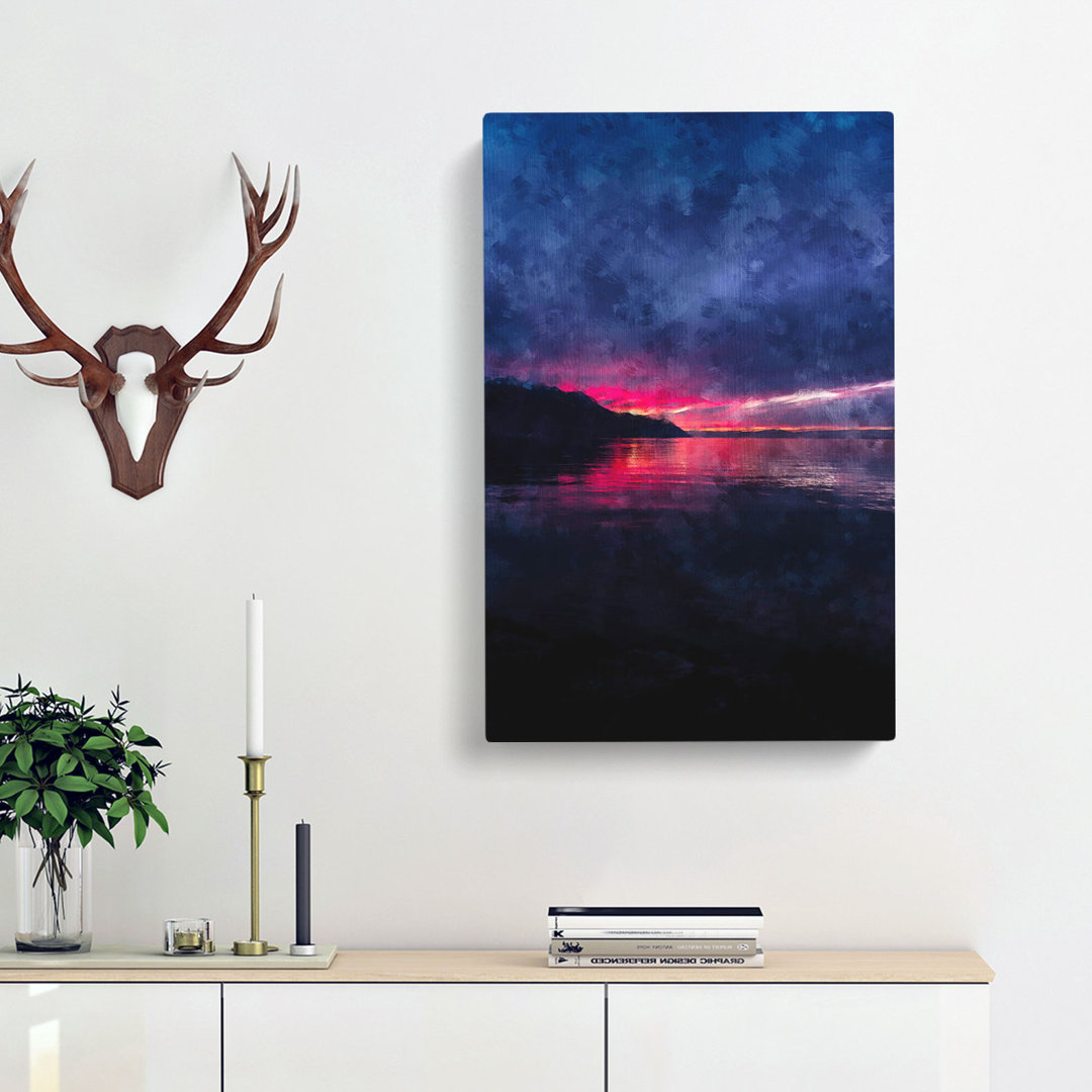 Colourful Sunset In Switzerland - Wrapped Canvas