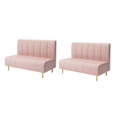 Banc rembourré en similicuir Farver