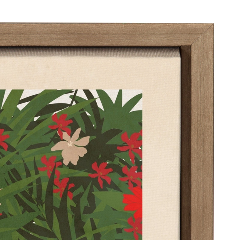 Travel Poster Dominican Republic by Chayan Lewis Framed Canvas Wall Art Print
