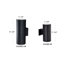 Applique murale d'extérieur à 2 ampoules noir mat Alizon-686836208